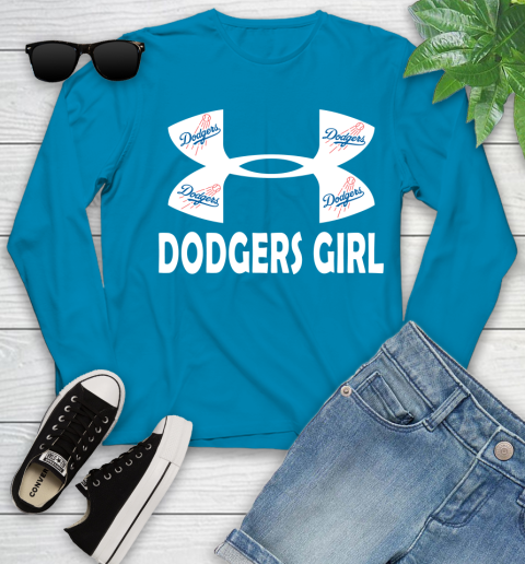 MLB Los Angeles Dodgers Under Armour Baseball Sports Youth Long Sleeve