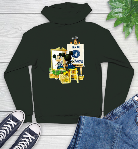 NBA Basketball Minnesota Timberwolves Mickey Drawing Shirt 134