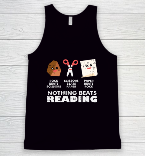Nothing Beats Reading Book Librarian Across America Tank Top