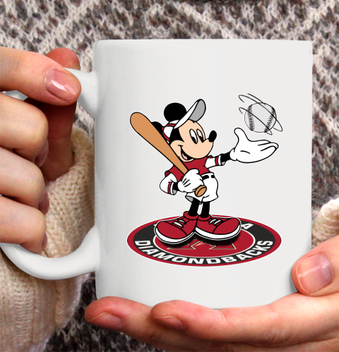 MLB Baseball Arizona Diamondbacks Cheerful Mickey Disney Shirt Ceramic Mug 15oz 2