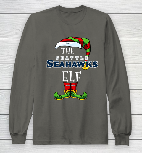 Seattle Seahawks Christmas ELF Funny NFL Long Sleeve T-Shirt 5