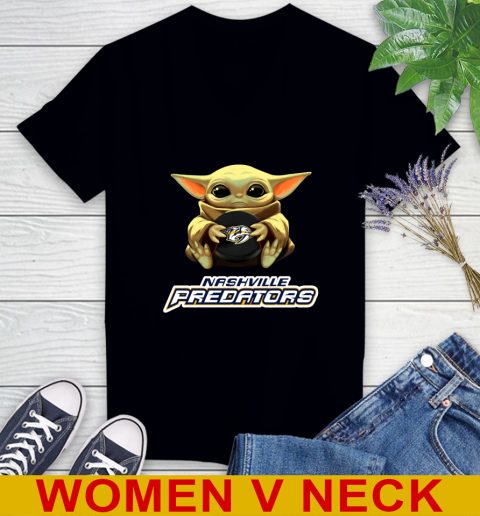NHL Hockey Nashville Predators Star Wars Baby Yoda Shirt 78