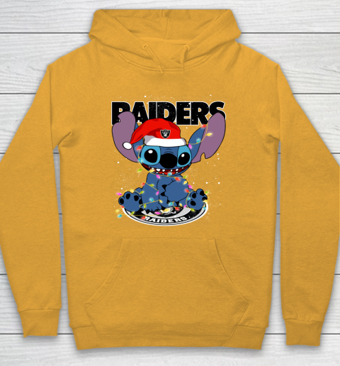 Oakland Raiders NFL Football noel stitch Christmas Hoodie 2