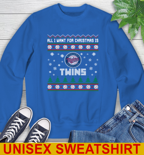 MLB All I Want For Christmas Is Minnesota Twins Baseball Sports 35