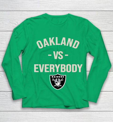 Oakland Raiders Vs Everybody Youth Long Sleeve 4