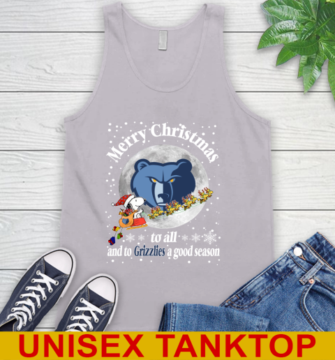Memphis Grizzlies Merry Christmas To All And To Grizzlies A Good Season NBA Basketball Sports Tank Top 3