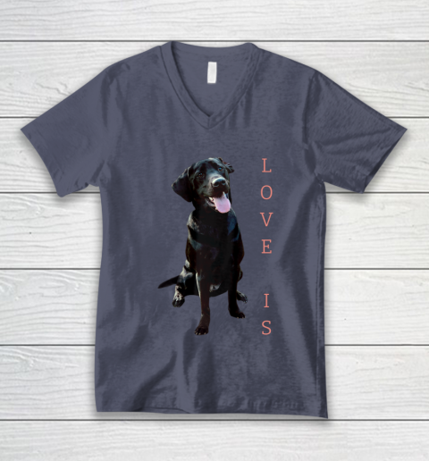 Dog Mom Shirt Labrador Retriever Shirt Women Men Kids Black Lab Dog Mom V-Neck T-Shirt 7