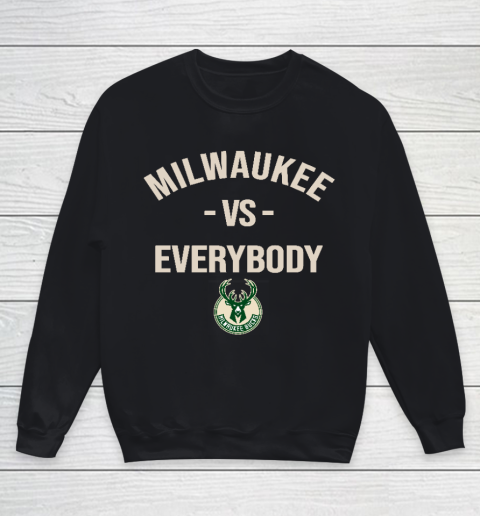 Milwaukee Bucks Vs Everybody Youth Sweatshirt