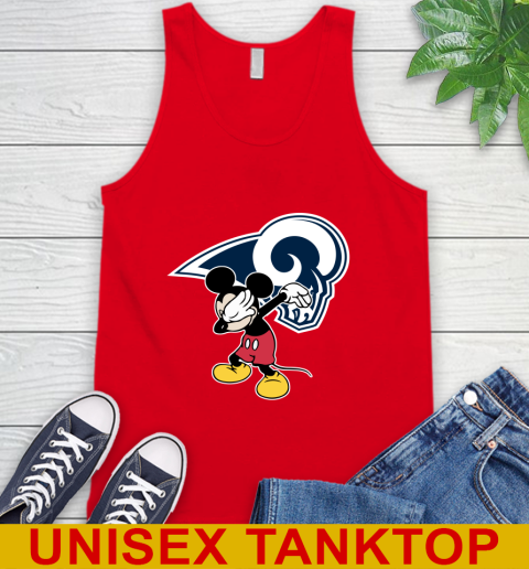 Los Angeles Rams NFL Football Dabbing Mickey Disney Sports Tank Top 6