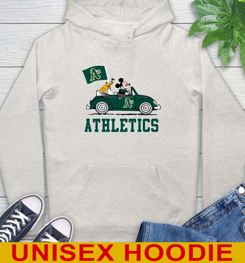 MLB Baseball Oakland Athletics Pluto Mickey Driving Disney Shirt Hoodie 12