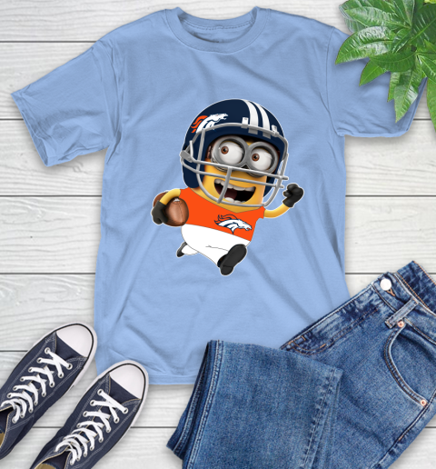 NFL Denver Broncos Minions Disney Football Sports T-Shirt 11