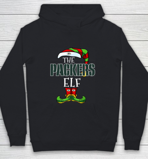 Green Bay Packers Christmas ELF Funny NFL Youth Hoodie