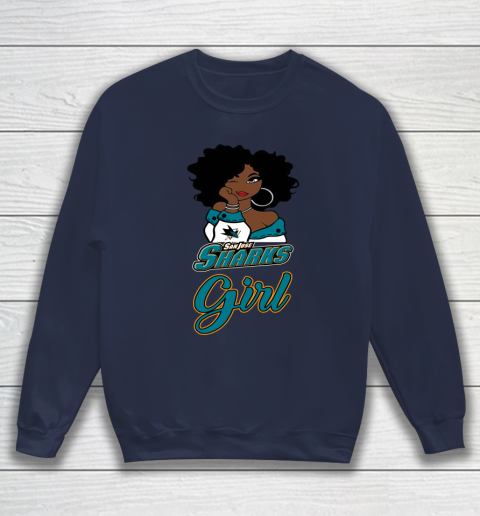San Jose Sharks Girl NHL Sweatshirt 3