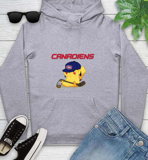 NHL Pikachu Hockey Sports Montreal Canadiens Youth Hoodie 6