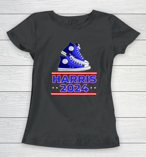 HARRIS 2024 Vote President Kamala Election Sneakers Meme Women's T-Shirt