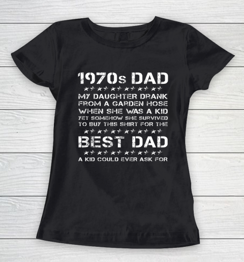 Funny 1970s Dad Girl Dad Father's Day Women's T-Shirt