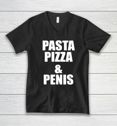 Pasta Pizza V-Neck T-Shirt