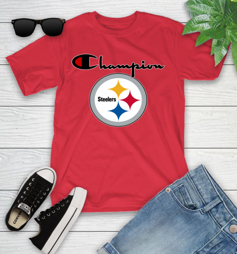 NFL Football Pittsburgh Steelers Champion Shirt Youth T-Shirt 8