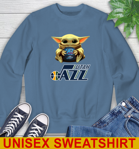NBA Basketball Utah Jazz Star Wars Baby Yoda Shirt 32