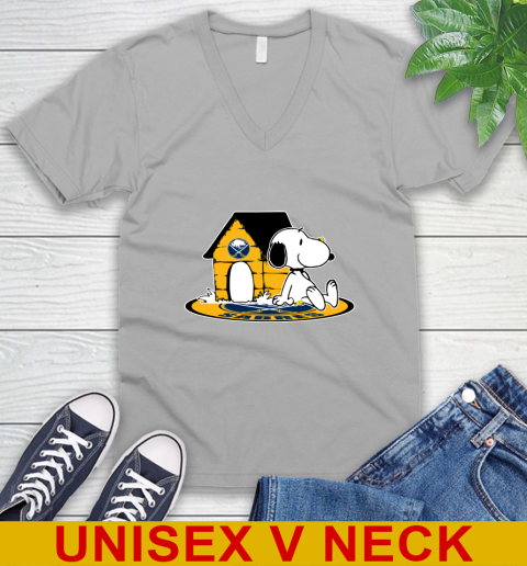 NHL Hockey Buffalo Sabres Snoopy The Peanuts Movie Shirt V-Neck T-Shirt 4