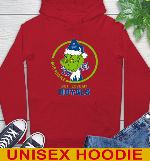 Kansas City Royals MLB Christmas Grinch I Hate People But I Love My Favorite Baseball Team Hoodie 10
