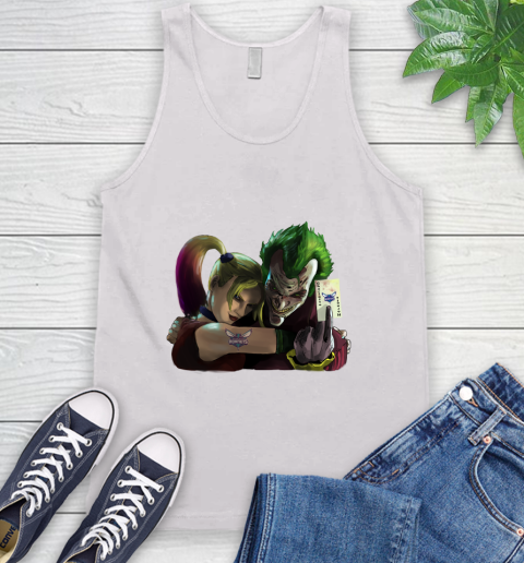Charlotte Hornets NBA Basketball Joker Harley Quinn Suicide Squad Tank Top