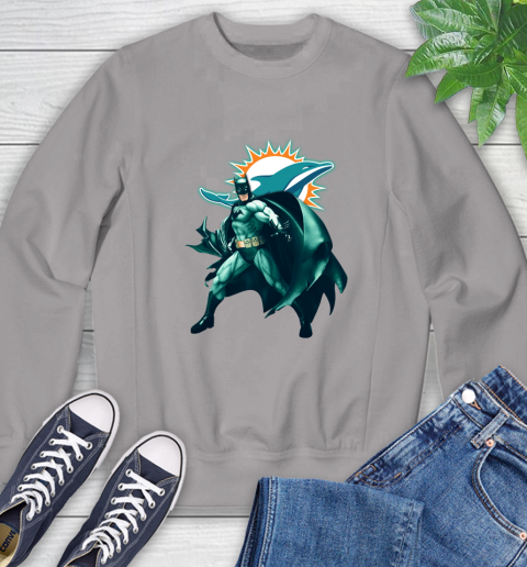 NFL Batman Football Sports Miami Dolphins Sweatshirt 5