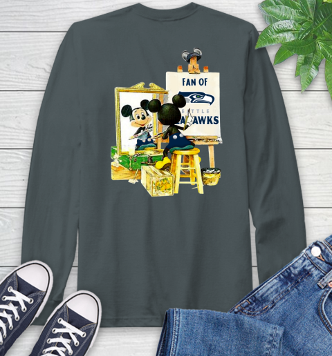 NFL Football Seattle Seahawks Mickey Drawing Shirt 60
