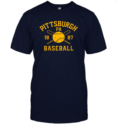 nzh7 vintage pittsburgh baseball pennsylvania pirate retro gift jersey t shirt 60 front navy