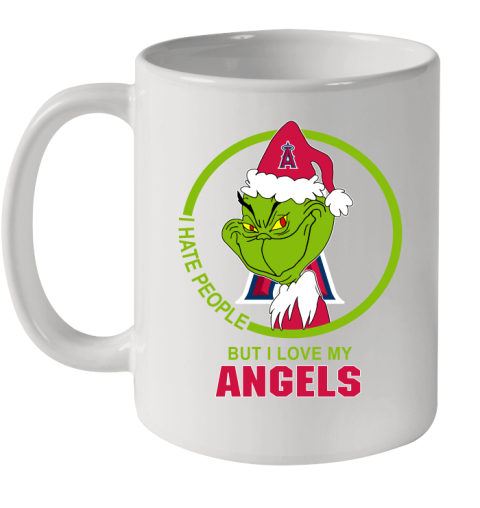 Los Angeles Angels MLB Christmas Grinch I Hate People But I Love My Favorite Baseball Team Ceramic Mug 11oz