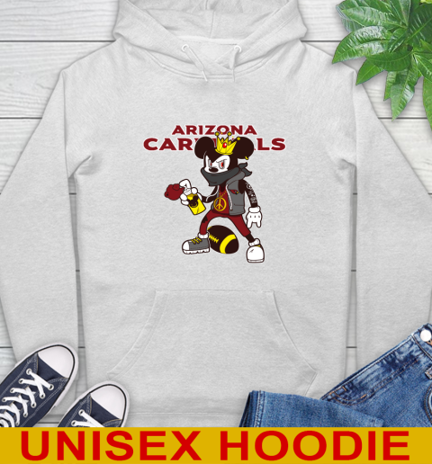 Arizona Cardinals NFL Football Mickey Peace Sign Sports Hoodie