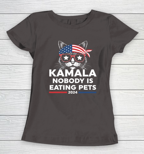 Harris Walz 2024  Nobody Is Eating Pets Women's T-Shirt 5
