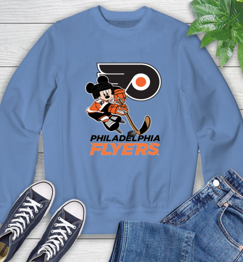 NHL Philadelphia Flyers Mickey Mouse Disney Hockey T Shirt Sweatshirt 11