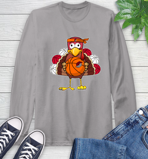 Portland Trail Blazers Turkey thanksgiving day Long Sleeve T-Shirt 6