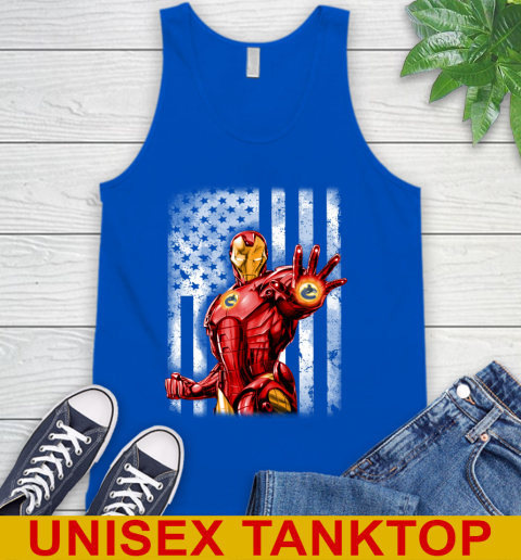 Vancouver Canucks NHL Hockey Iron Man Avengers American Flag Shirt Tank Top 4