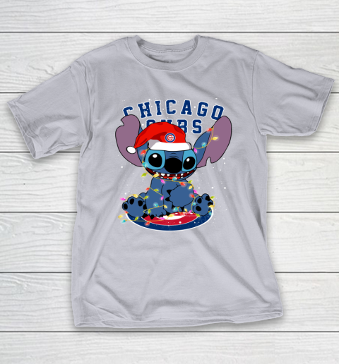 Chicago Cubs MLB noel stitch Baseball Christmas T-Shirt 4