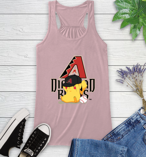 MLB Pikachu Baseball Sports Arizona Diamondbacks Racerback Tank 11