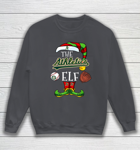 Oakland Athletics Christmas ELF Funny MLB Sweatshirt 4