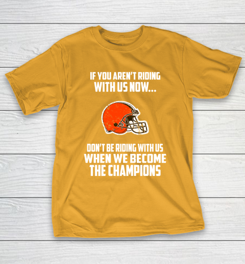 NFL Cleveland Browns Football We Become The Champions T-Shirt 2