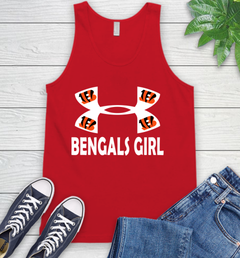 NFL Cincinnati Bengals Girl Under Armour Football Sports Tank Top 5