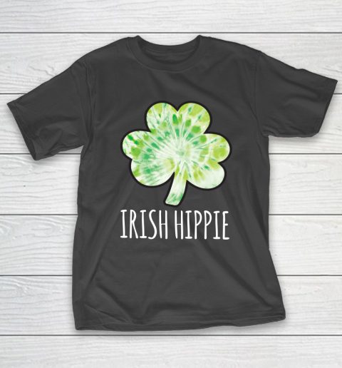 Green Tie Dye Shamrock Irish Hippie St Patricks Day 2021 T-Shirt