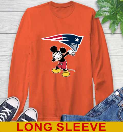 New England Patriots NFL Football Dabbing Mickey Disney Sports Long Sleeve T-Shirt 5