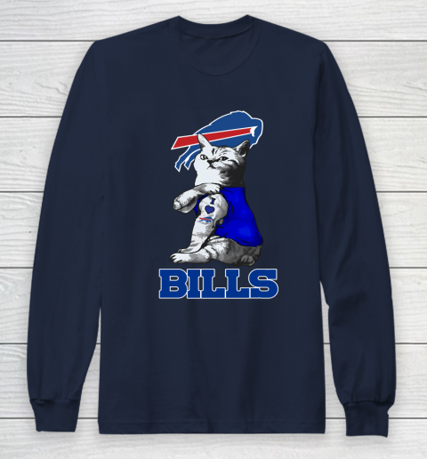 NFL Football My Cat Loves Buffalo Bills Long Sleeve T-Shirt 2