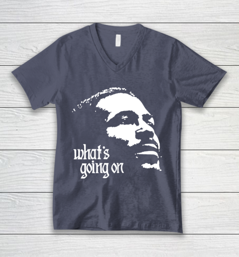 Marvin Gaye Shirt What s Going On V Neck T Shirt Tee For Sports