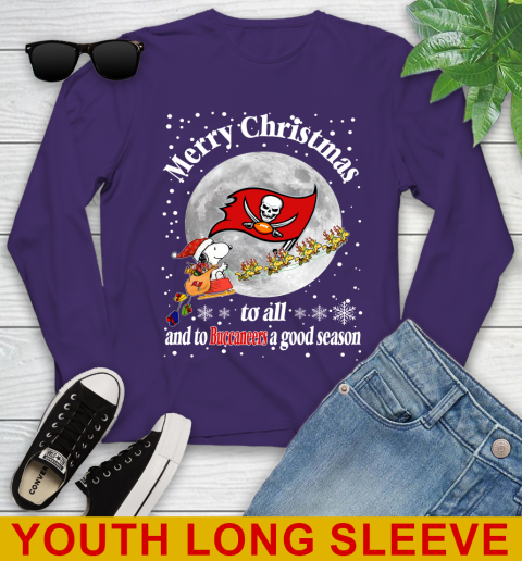 Tampa Bay Buccaneers Merry Christmas To All And To Buccaneers A Good Season NFL Football Sports Youth Long Sleeve 4