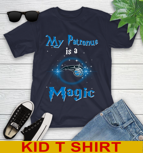 NBA Basketball Harry Potter My Patronus Is A Orlando Magic Youth T-Shirt 2