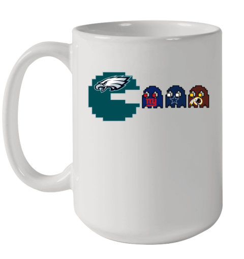 Philadelphia Eagles NFL Football Pac Man Champion Ceramic Mug 15oz