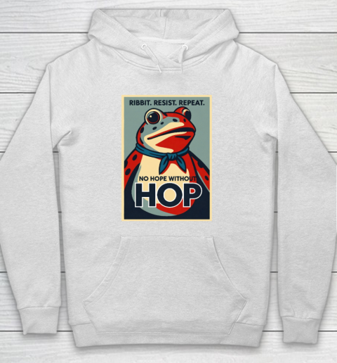Resist Portland Frog I Stand With Frog Ribit Resist Repeat Hoodie