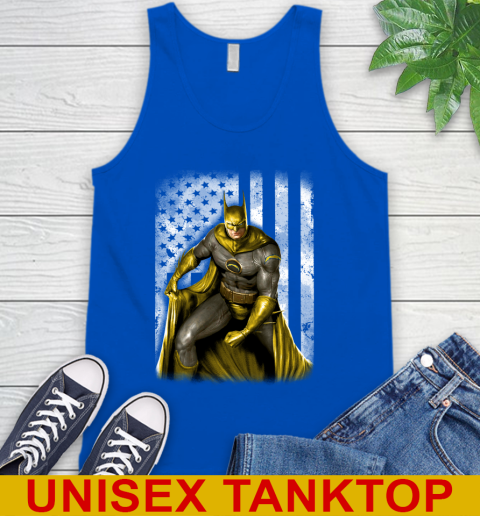 Los Angeles Chargers NFL Football Batman DC American Flag Shirt Tank Top 4