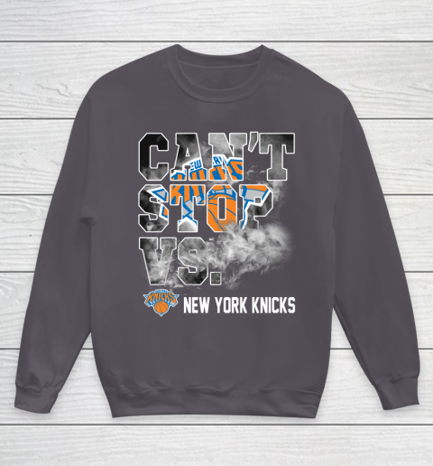 NBA New York Knicks Basketball Can't Stop Vs Youth Sweatshirt 5